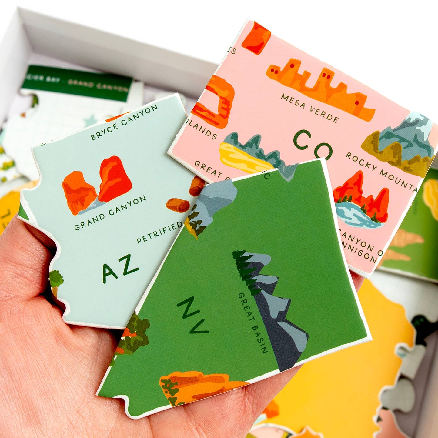 Pippi Post - National Parks in the US - 110 Piece Jigsaw Puzzle