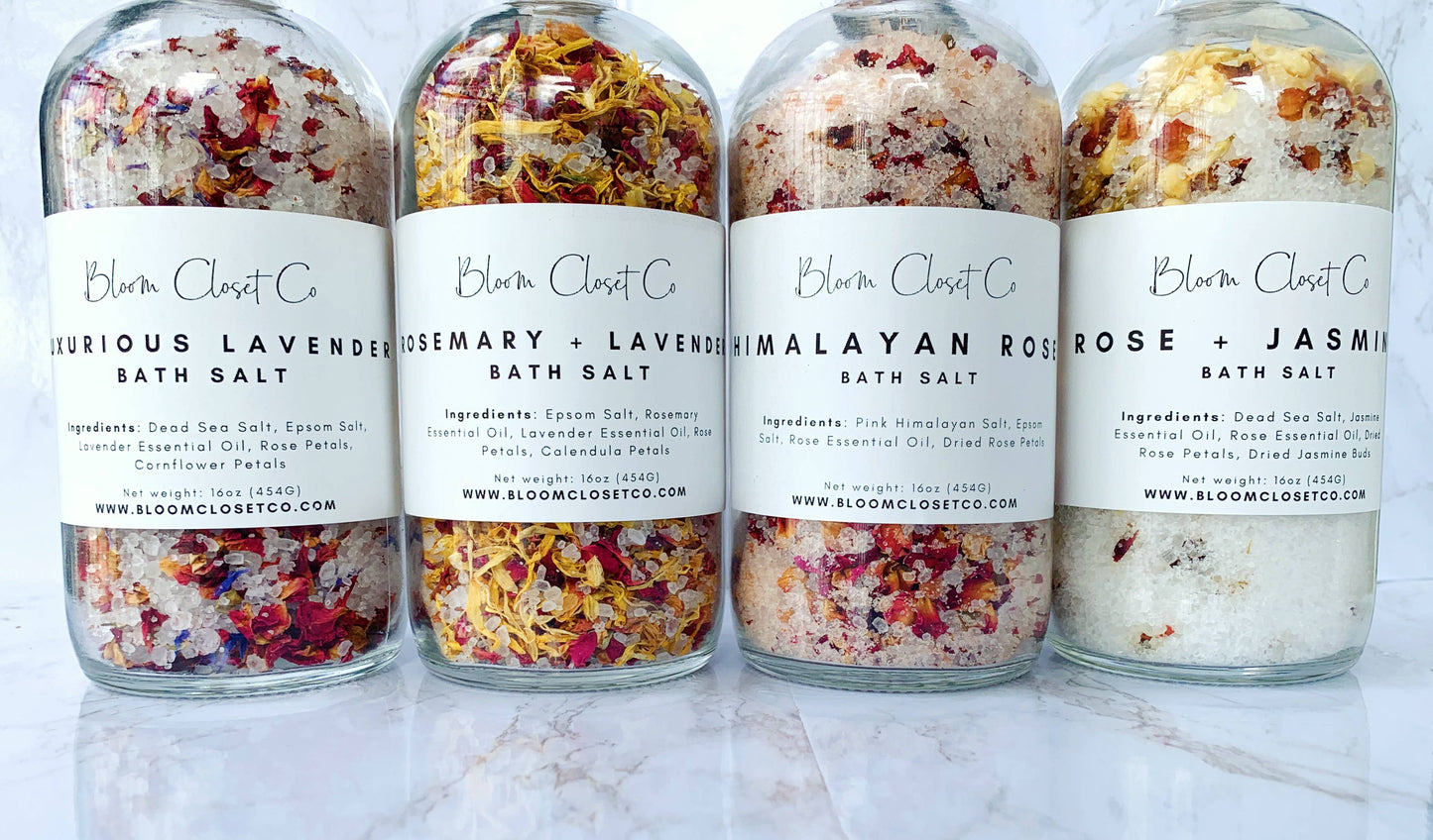 Bloom Closet Co - 16oz Large Bath Salts: Assorted Scents