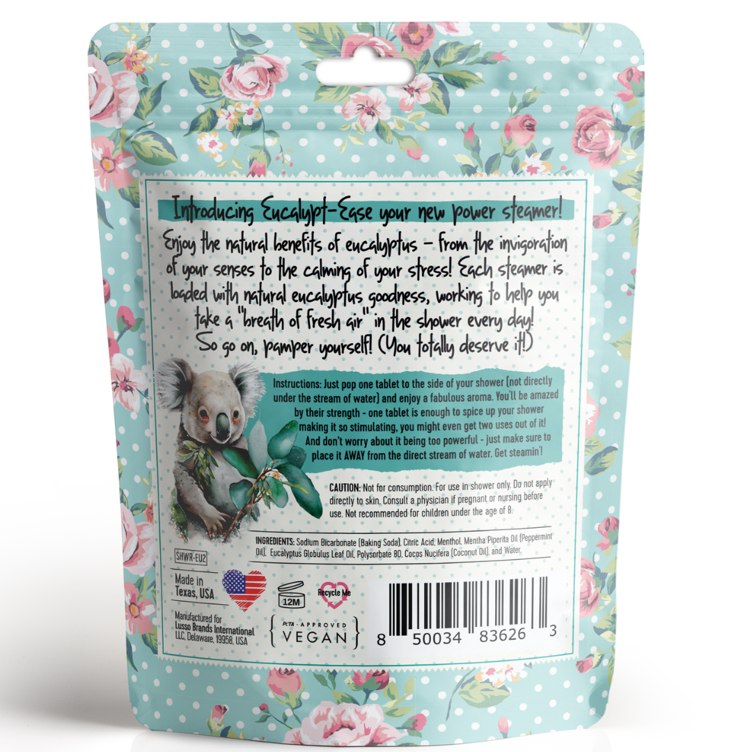 Bella & Bear - Eucalypt-Ease Shower Steamers with Essential Oils Mini Pack
