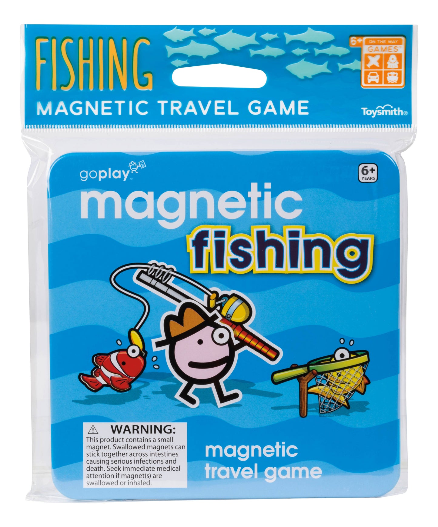 Toysmith - Magnetic Travel Games, Assortment of 6 Games, 24/Display