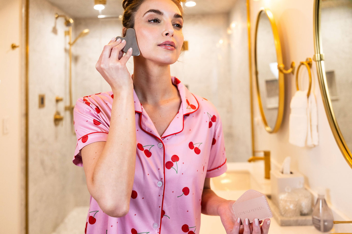 DM Merchandising - Lemon Lavender Oh My Guash Stainless Steel Gua Sha