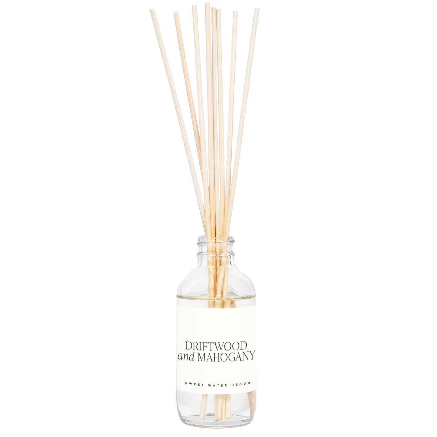 Sweet Water Decor - *NEW* Driftwood and Mahogany Clear Reed Diffuser