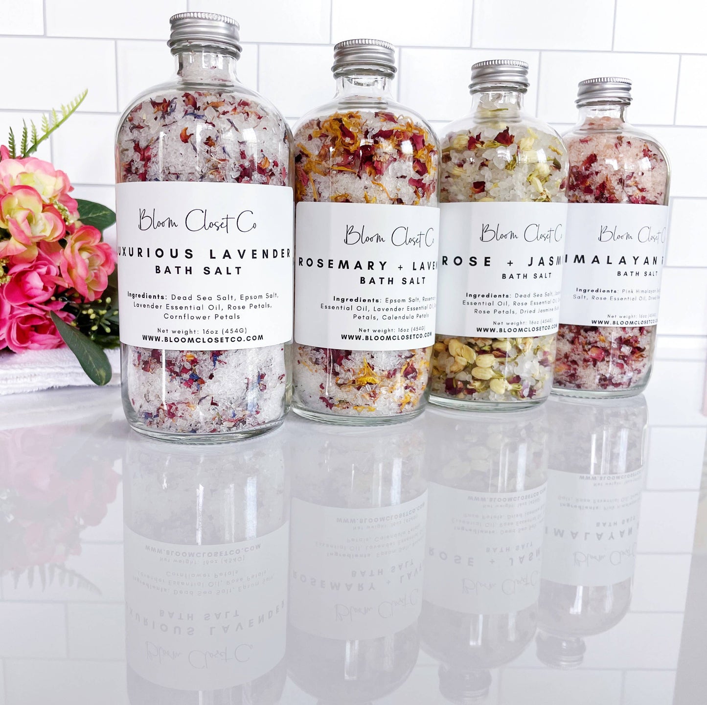 Bloom Closet Co - 16oz Large Bath Salts: Assorted Scents