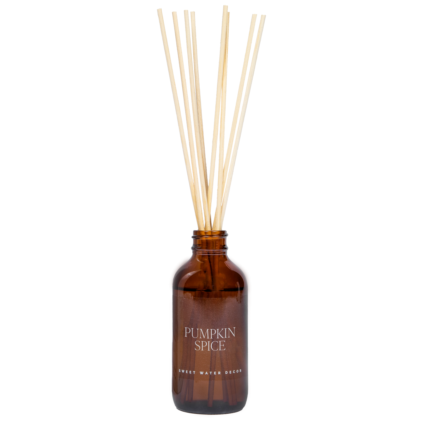 Sweet Water Decor - Pumpkin Spice Amber Reed Diffuser - Gifts & Home Decor
