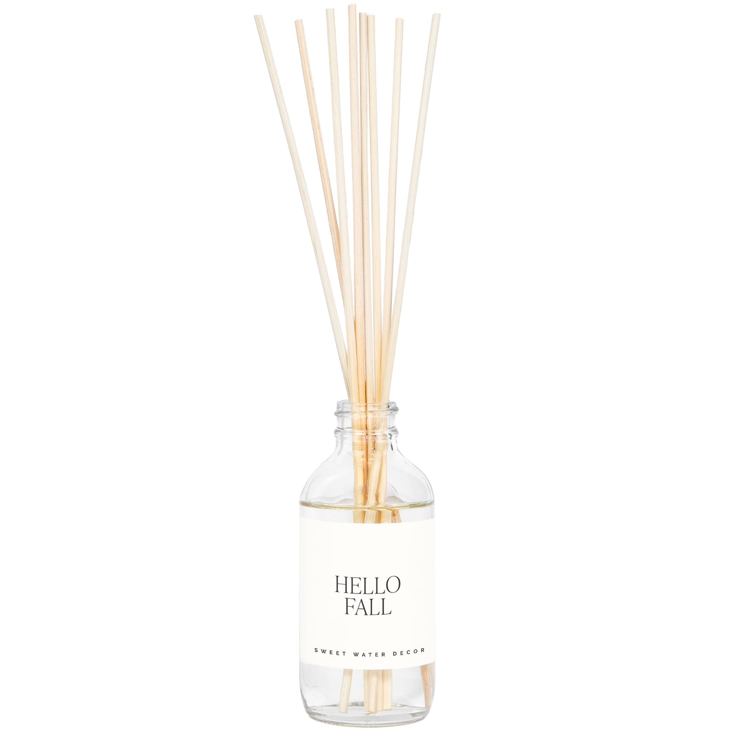 Hello Fall Clear Reed Diffuser - Fall Home Decor & Gifts