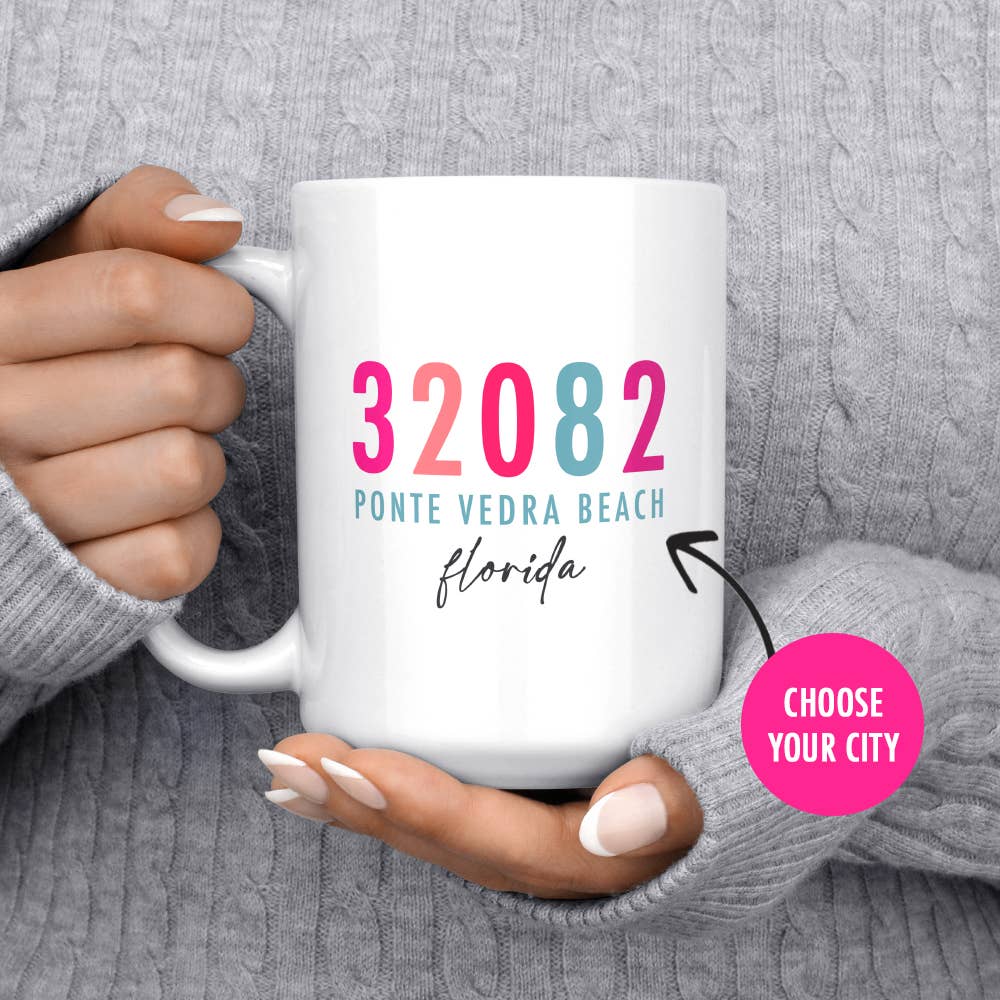Melody Press Co. - Local Custom City State Zip Code Mug