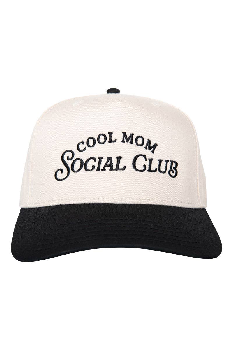 Katydid - Cool Mom Social Club Retro Two-Toned Hat: Pink and Tan
