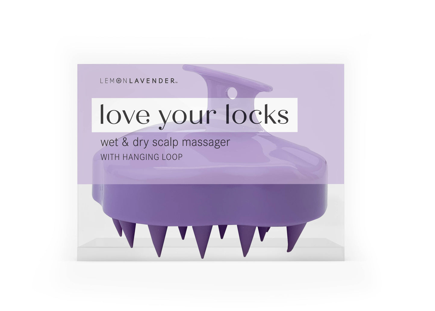 DM Merchandising - Lemon Lavender Love your Locks Wet & Dry Scalp Massager