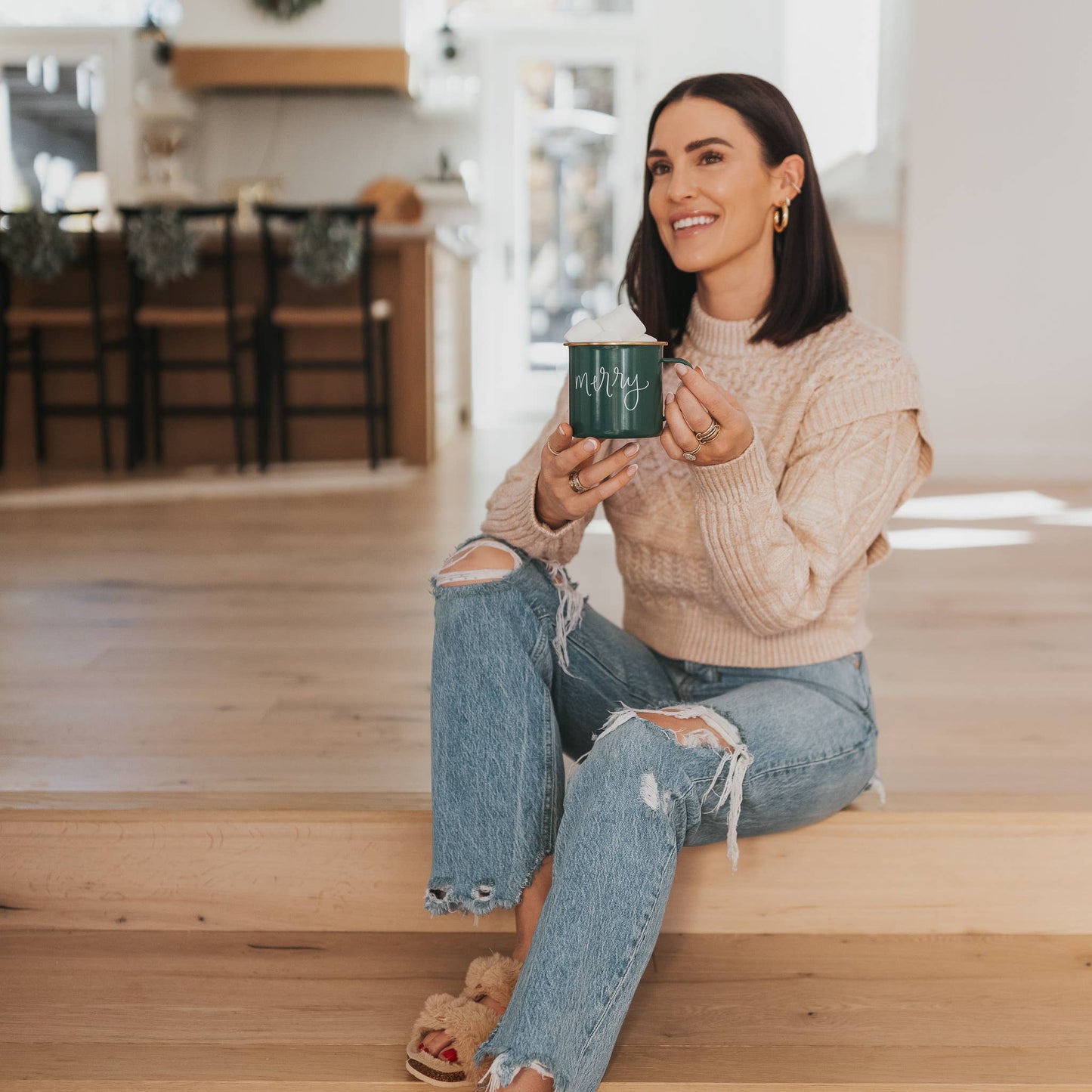 Merry Coffee Mug - Christmas Home Decor & Gifts