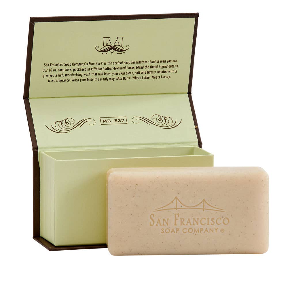 San Francisco Soap / Man Bar Soap - Cardamon & Juniper Exfol. Man Bar