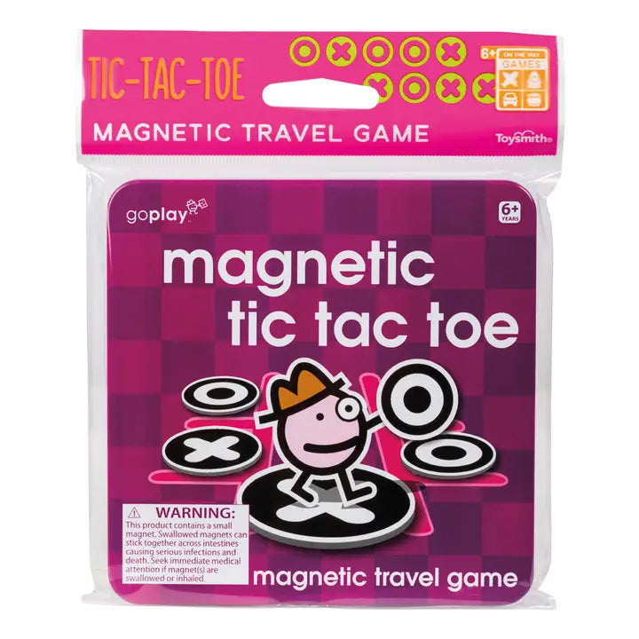 Toysmith- Goplay Magnetic Tic Tac Toe Travel Game