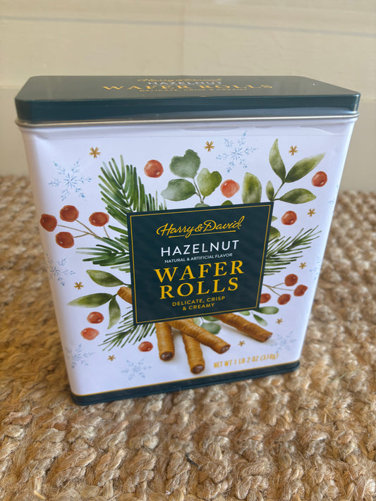Hazelnut Wafer Rolls