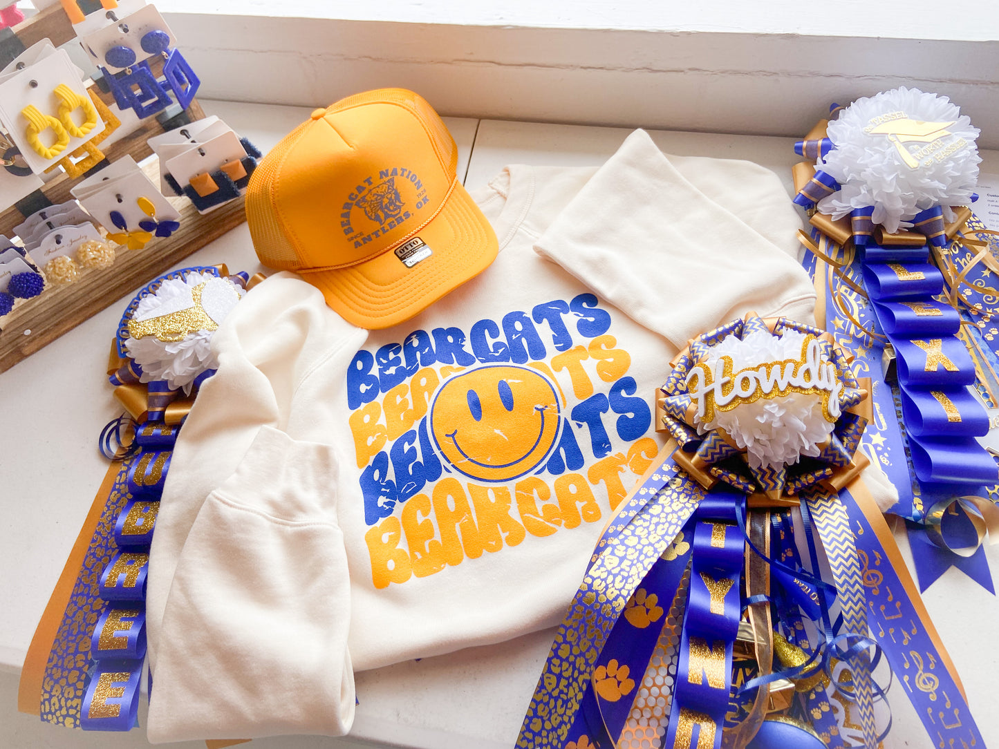 Vintage Bearcat Smiley Sweatshirt