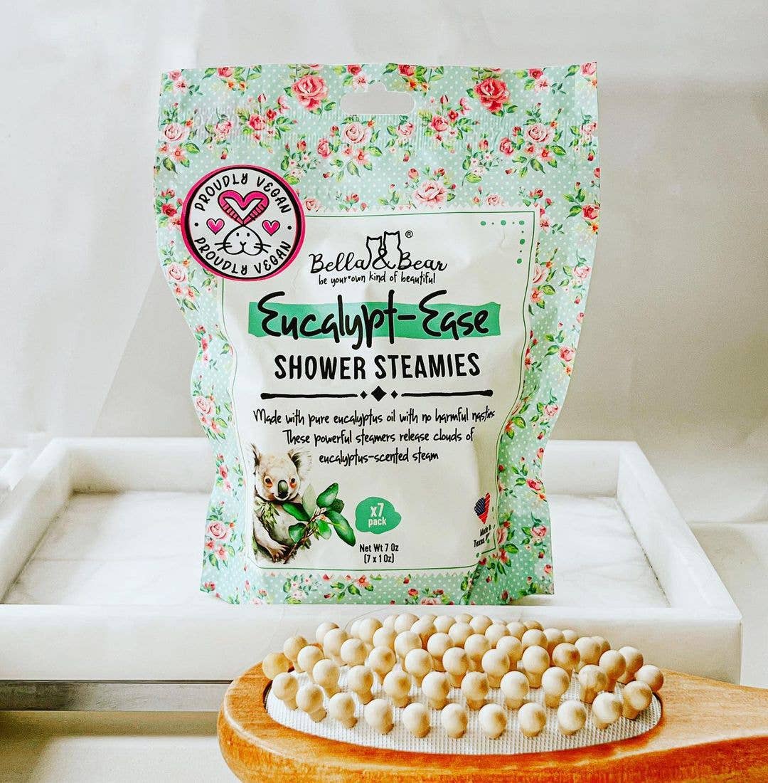 Bella & Bear - Eucalypt-Ease Shower Steamers with Essential Oils Mini Pack