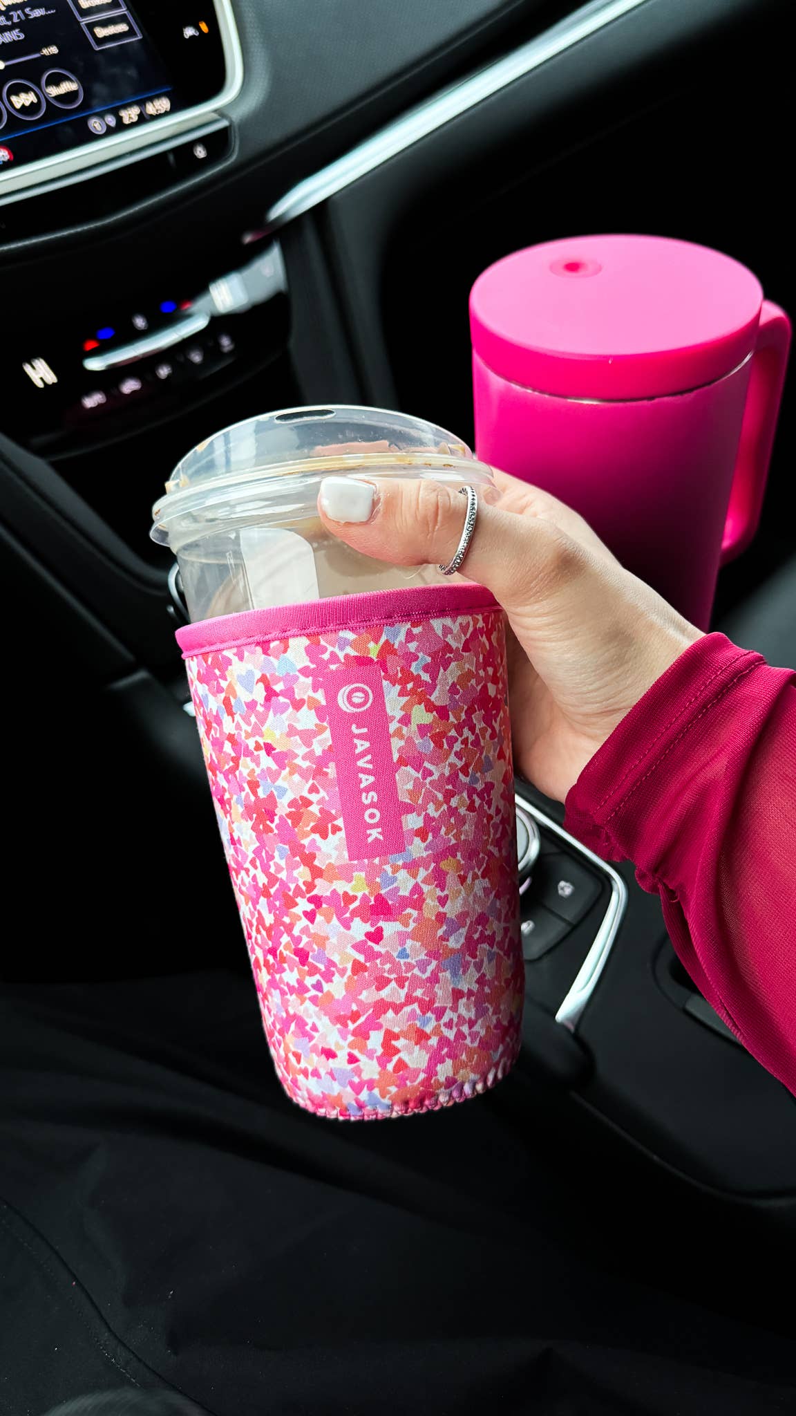 Sok-It - JavaSok - Floral Hearts: Medium 22-28oz