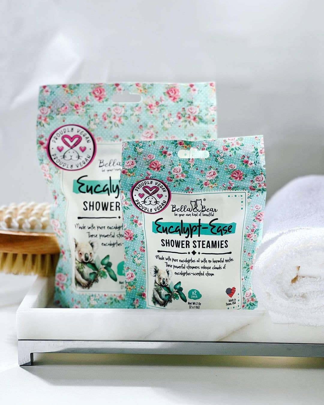 Bella & Bear - Eucalypt-Ease Shower Steamers with Essential Oils Mini Pack