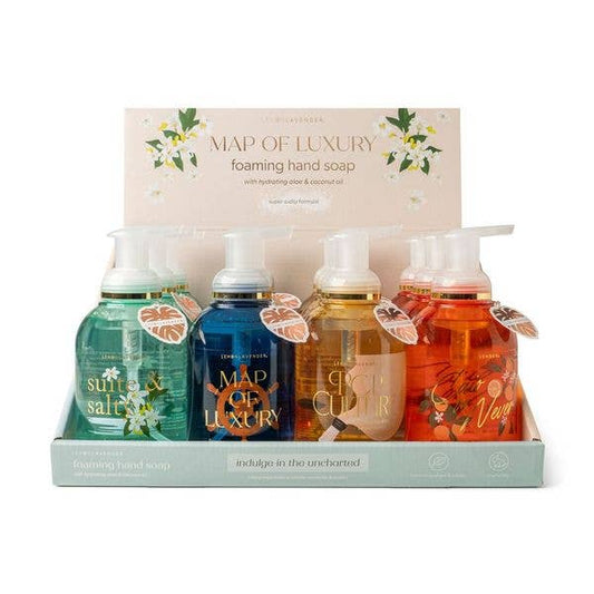 DM Merchandising - Lemon Lavender Foaming Hand Soap Map of Luxury Collection AS