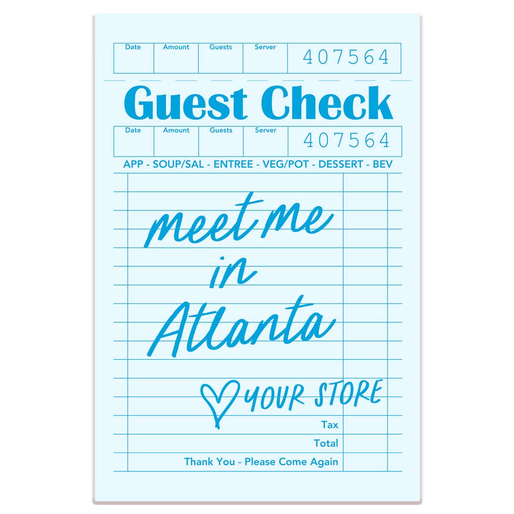 Mugsby - Personalized City Guest Check Sticker Decal, Custom Sticker: White on Pink