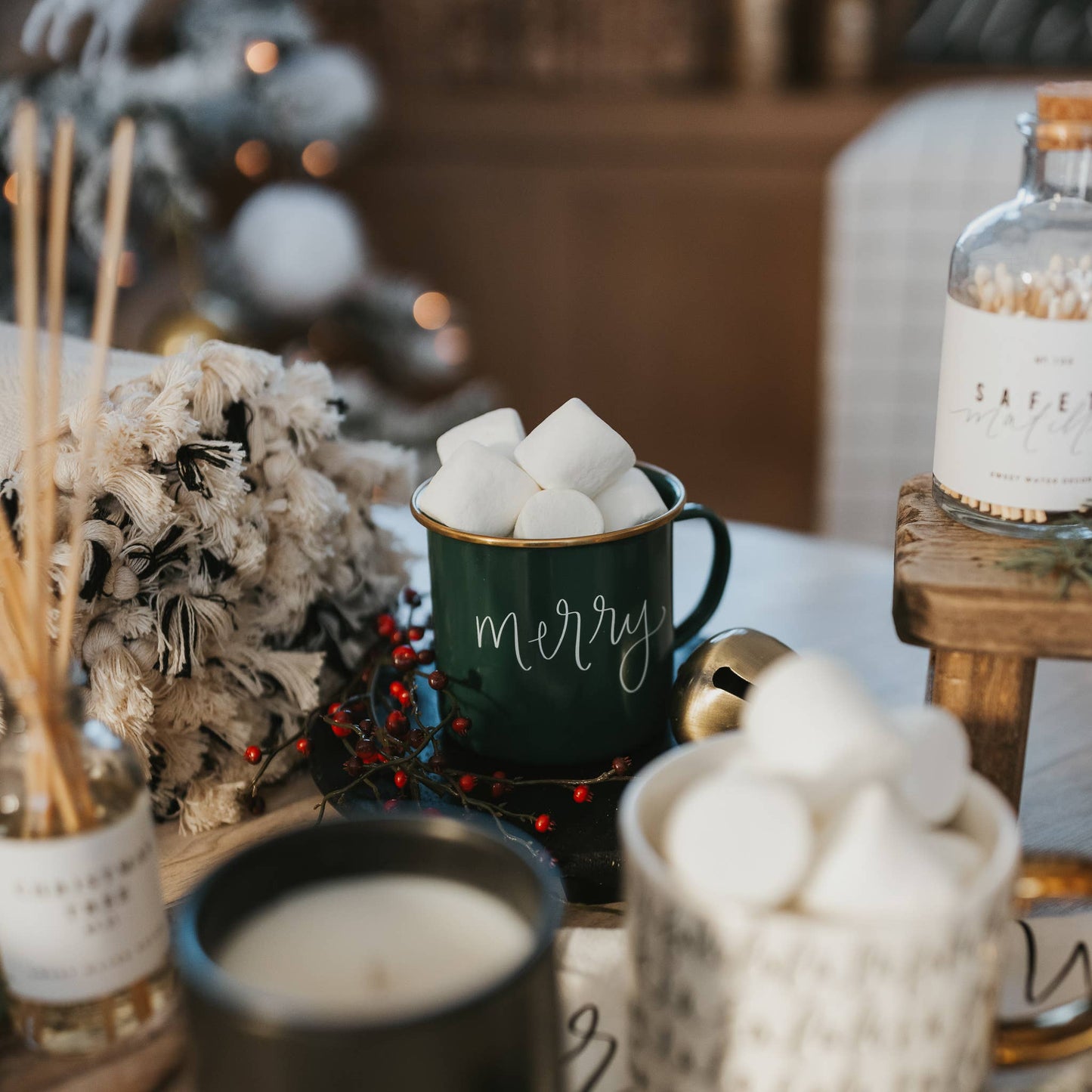 Merry Coffee Mug - Christmas Home Decor & Gifts