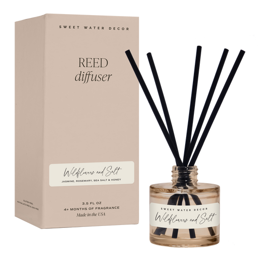 Sweet Water Decor - Wildflowers and Salt Reed Diffuser - Home Decor & Gifts