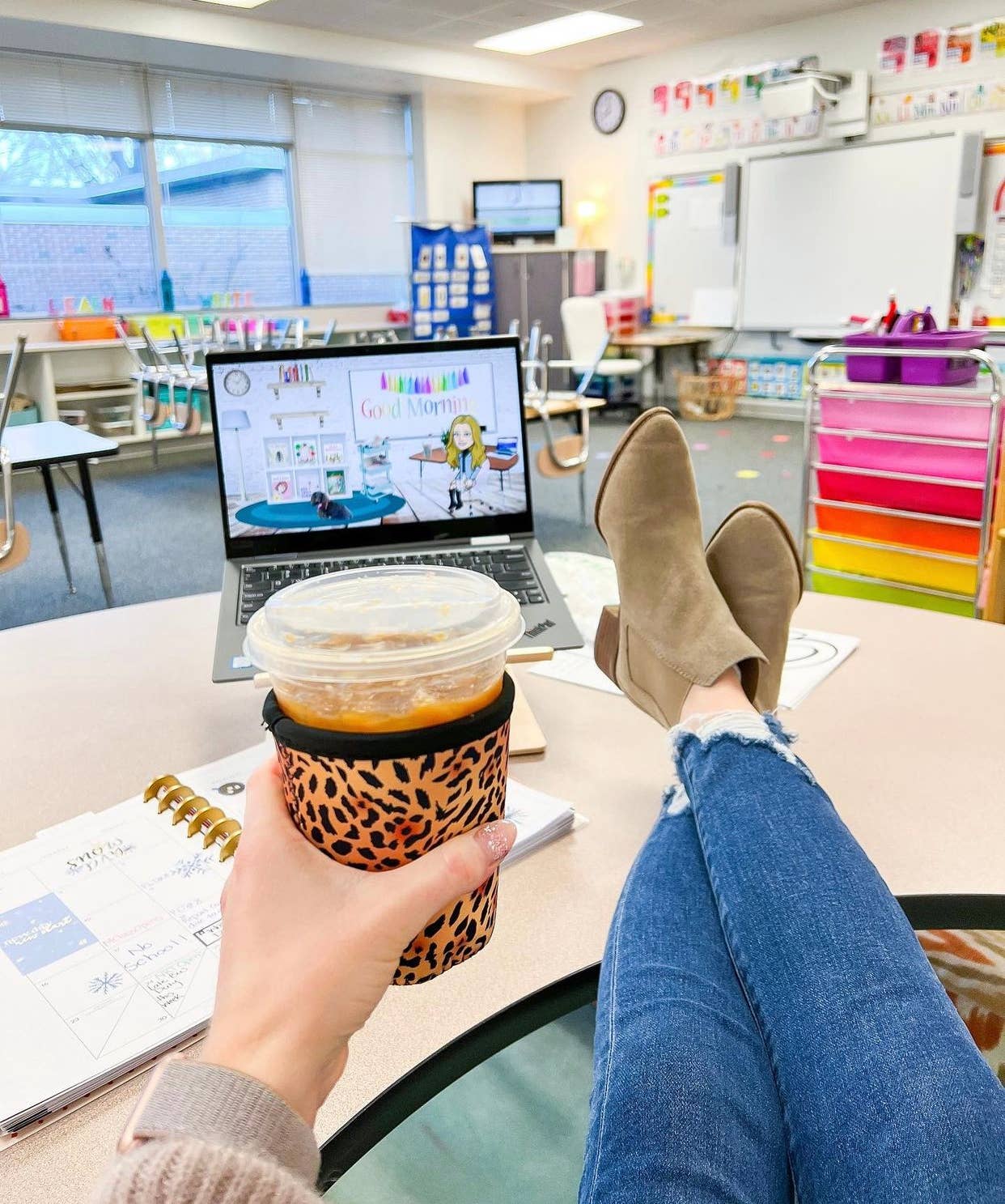 Sok-It - JavaSok - Classic Leopard: Medium 22-28oz