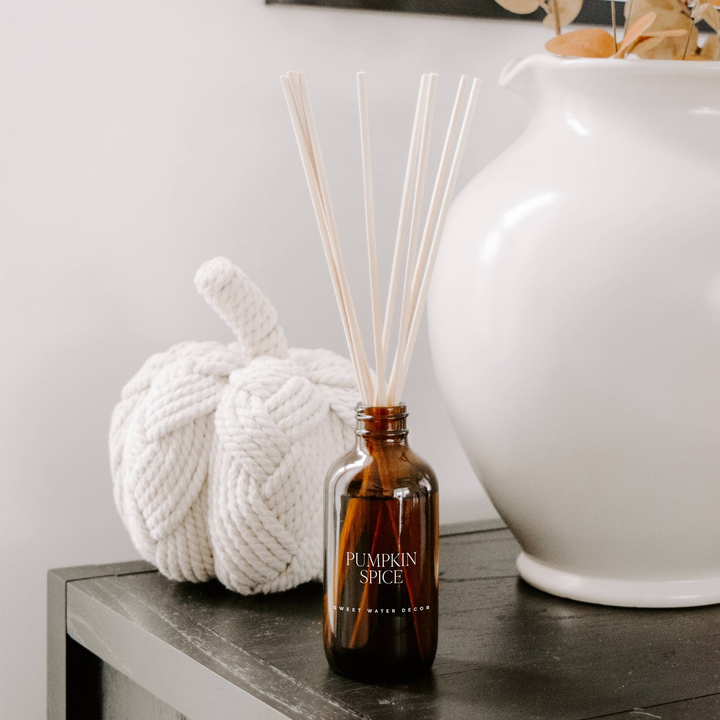 Sweet Water Decor - Pumpkin Spice Amber Reed Diffuser - Gifts & Home Decor