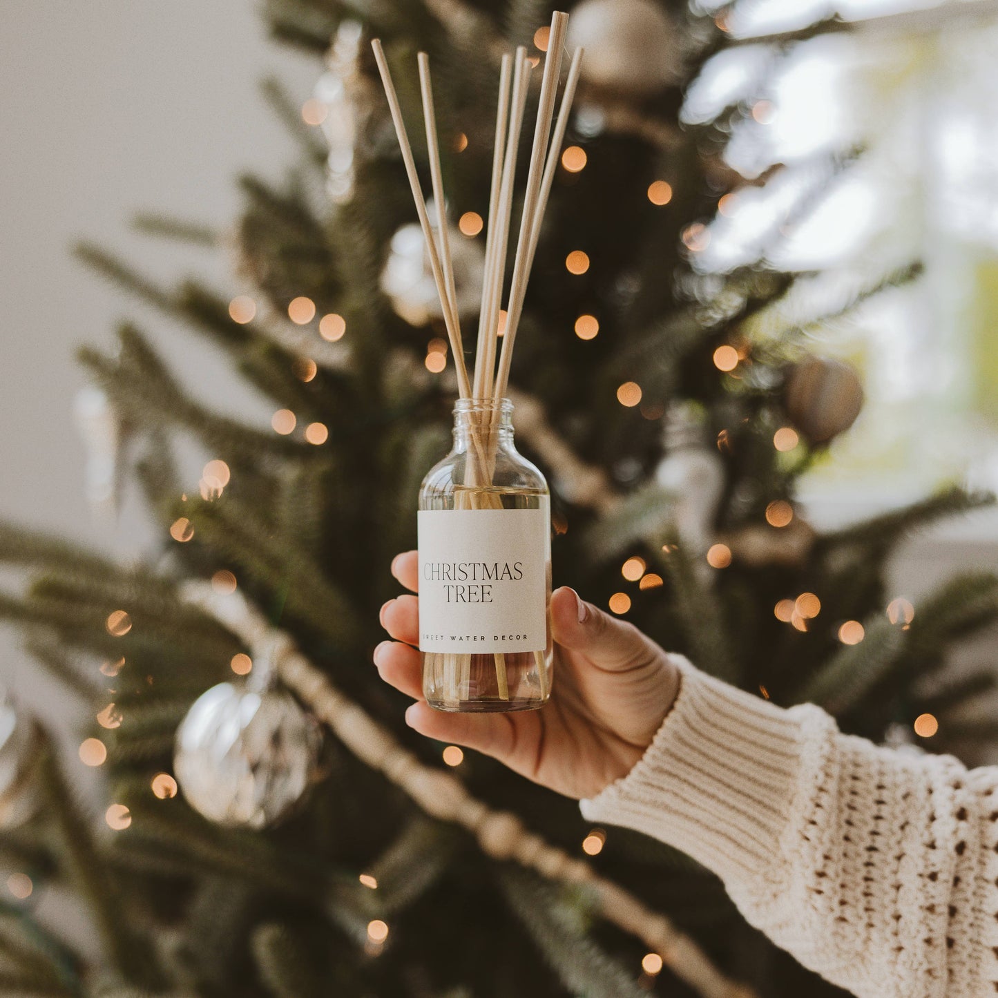 Sweet Water Decor - Christmas Tree Clear Reed Diffuser - Home Decor & Gifts