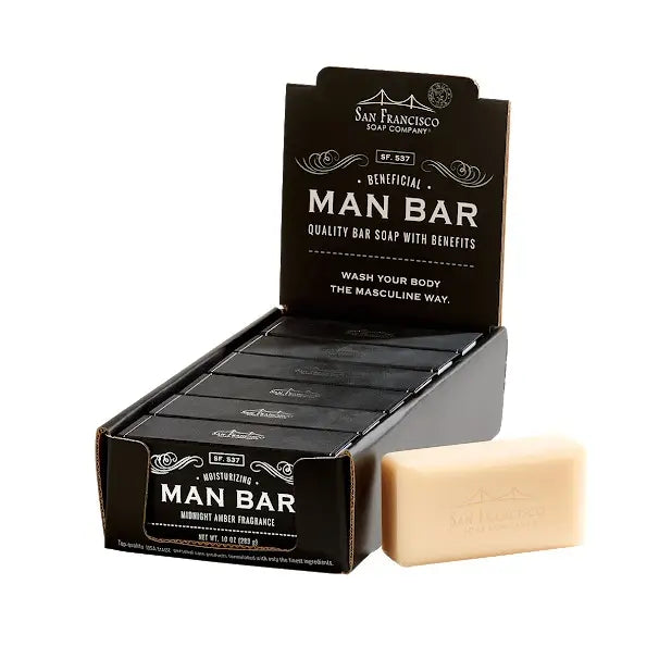 San Francisco Soap / Man Bar Soap - Midnight Amber