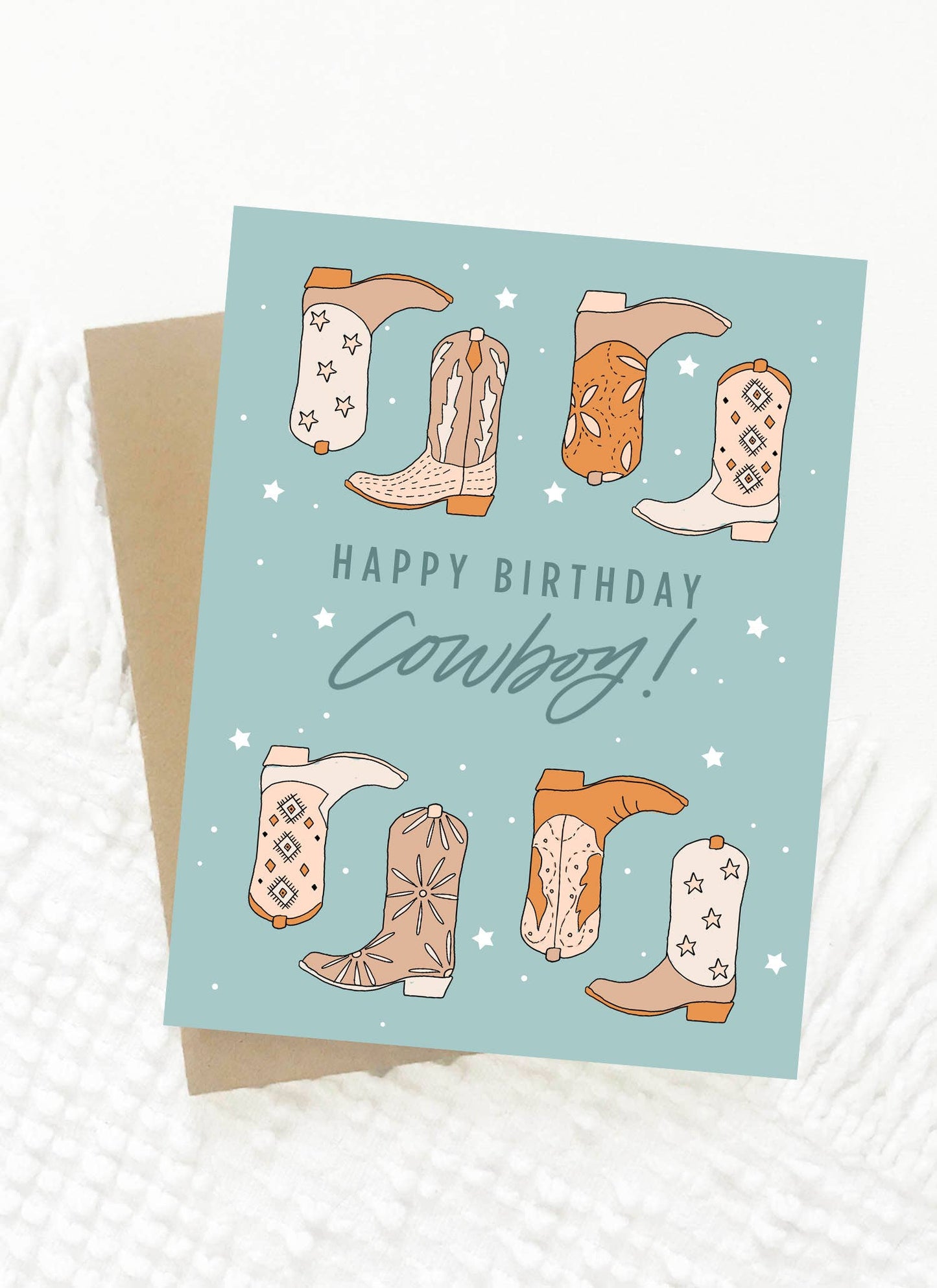 Maddon and Co - Happy Birthday Cowboy Card