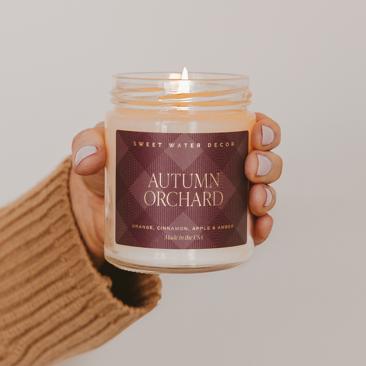 Sweet Water Decor - *NEW* Autumn Orchard 9 oz Soy Candle - Fall Home Decor, Gift