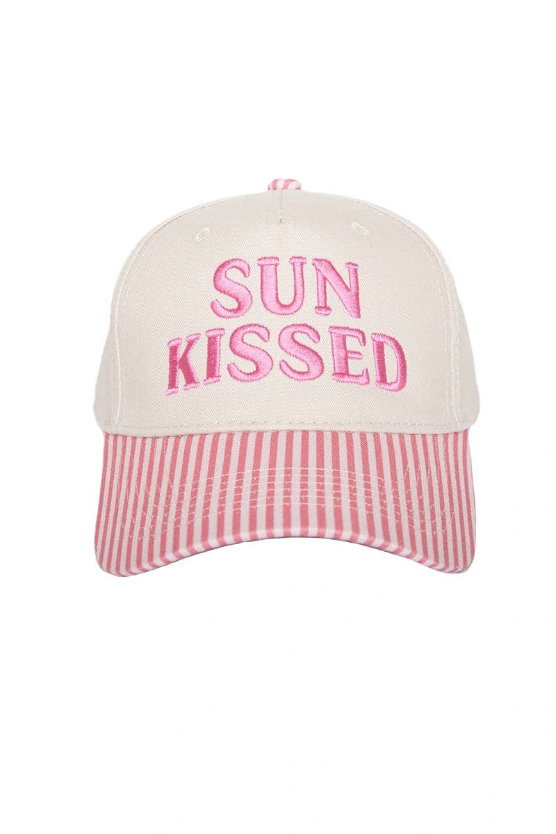 Katydid - Presale Sunkissed Vintage Trucker Hats Wholesale: Aqua and Green Striped