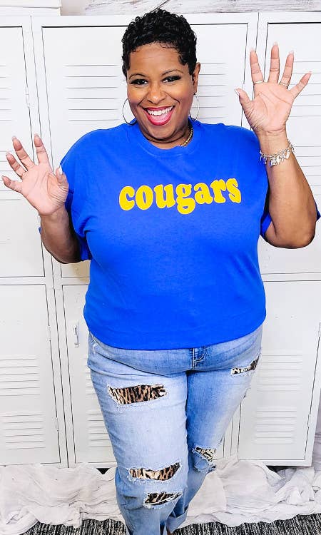 Sugar Stitch - Mascot Custom Magic Puff T-Shirt: Carolina Blue / AL