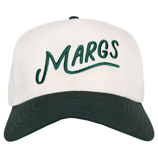 Katydid - Margs Two-Toned Vintage Baseball Hat: Dark Green and Tan