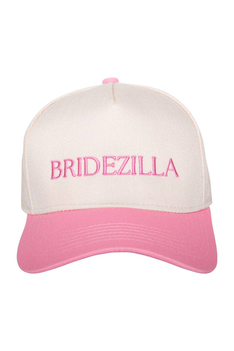 Katydid - BRIDEZILLA Retro Two-Toned Vintage Hat: Pink and Tan