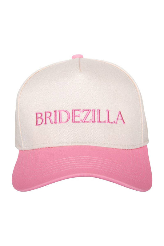Katydid - BRIDEZILLA Retro Two-Toned Vintage Hat: Pink and Tan