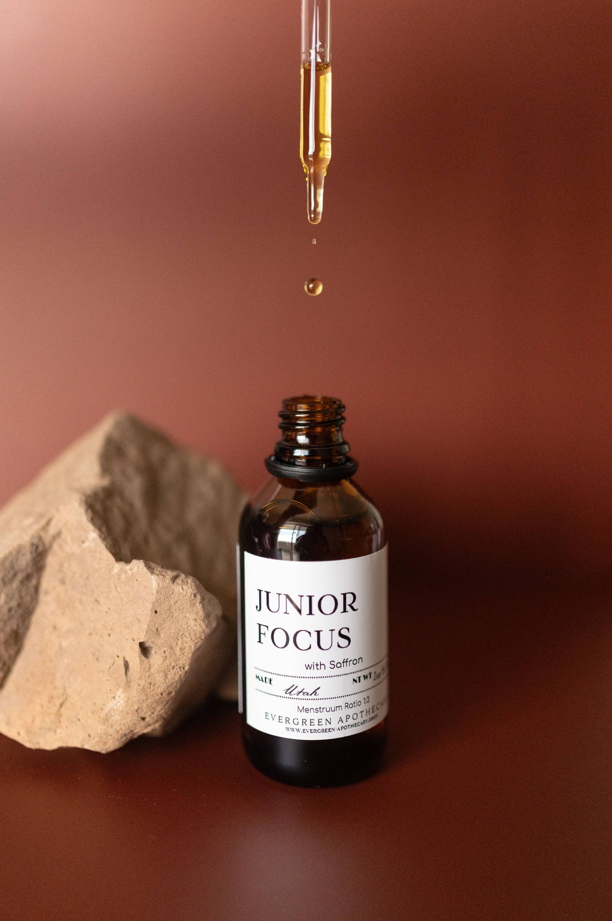 Evergreen Apothecary - Junior Focus (Saffron) Tincture, Alcohol Free
