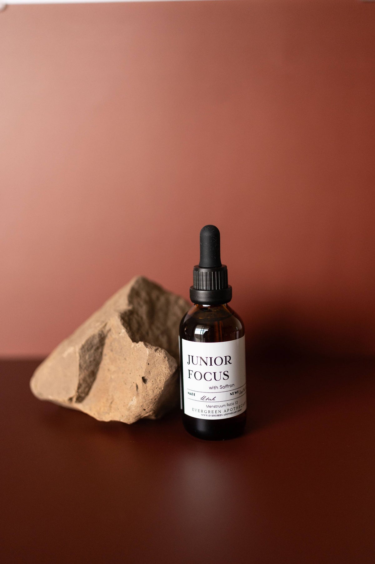 Evergreen Apothecary - Junior Focus (Saffron) Tincture, Alcohol Free