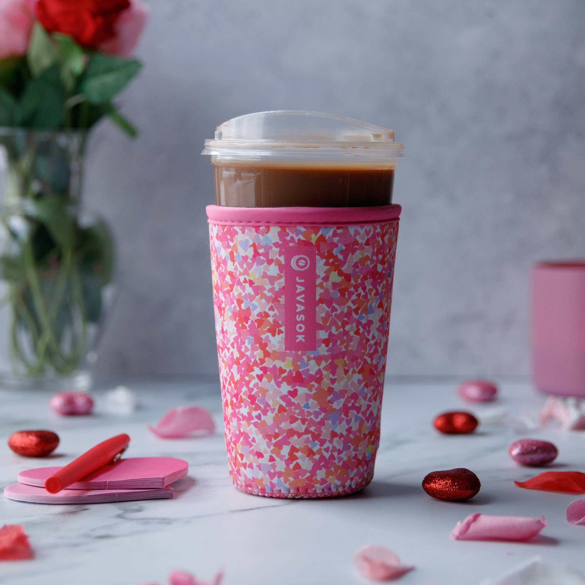 Sok-It JavaSok Floral Hearts Medium - Thumbnail 3