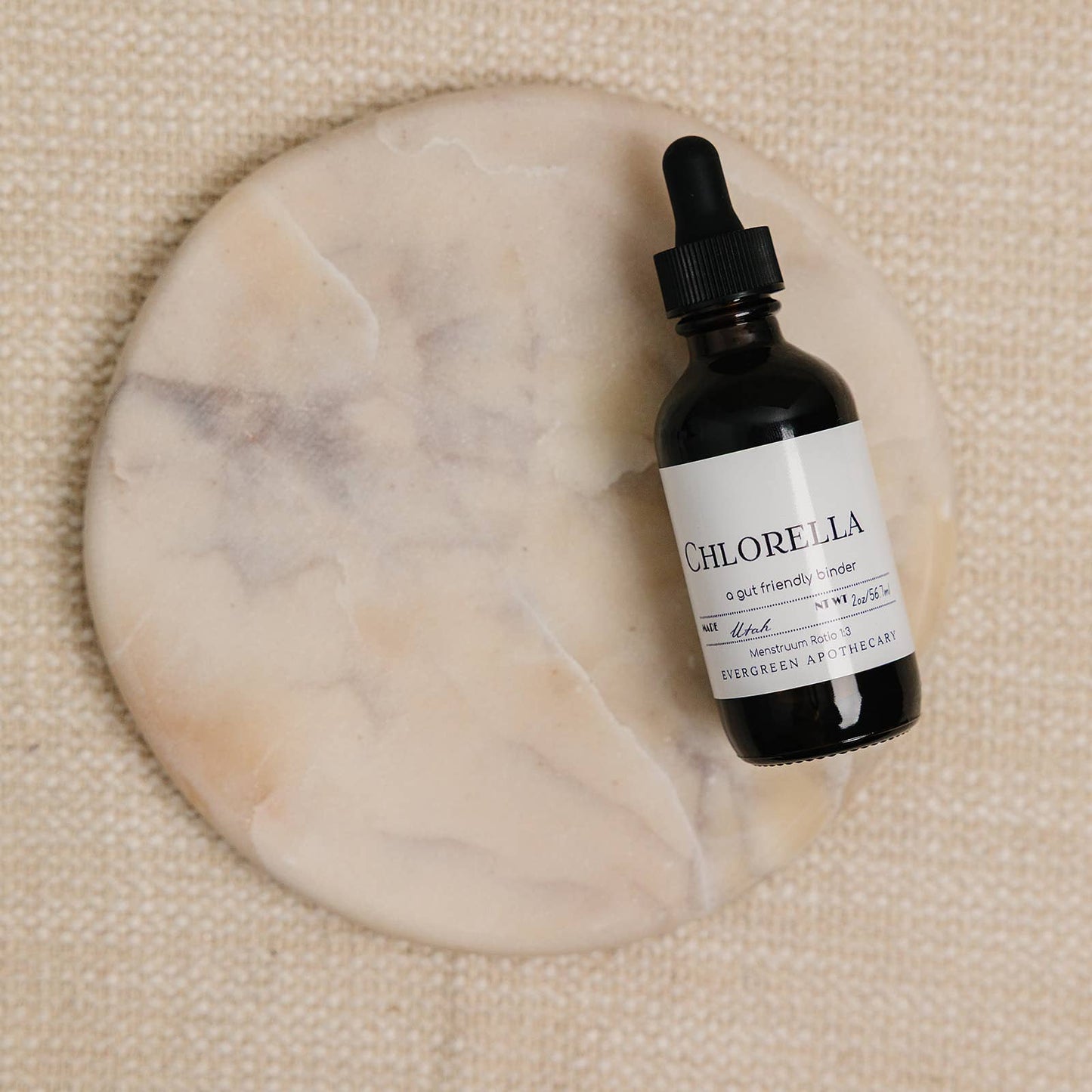 Evergreen Apothecary - Chlorella, gut friendly binder - tincture