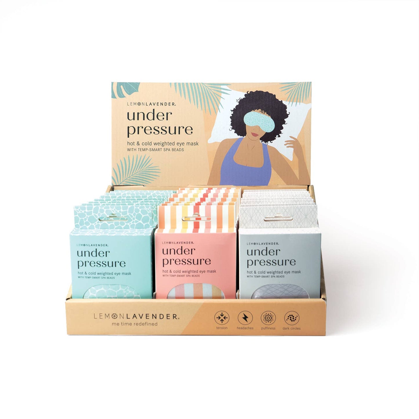 DM Merchandising - Lemon Lavender Under Pressure Weighted Eye Mask