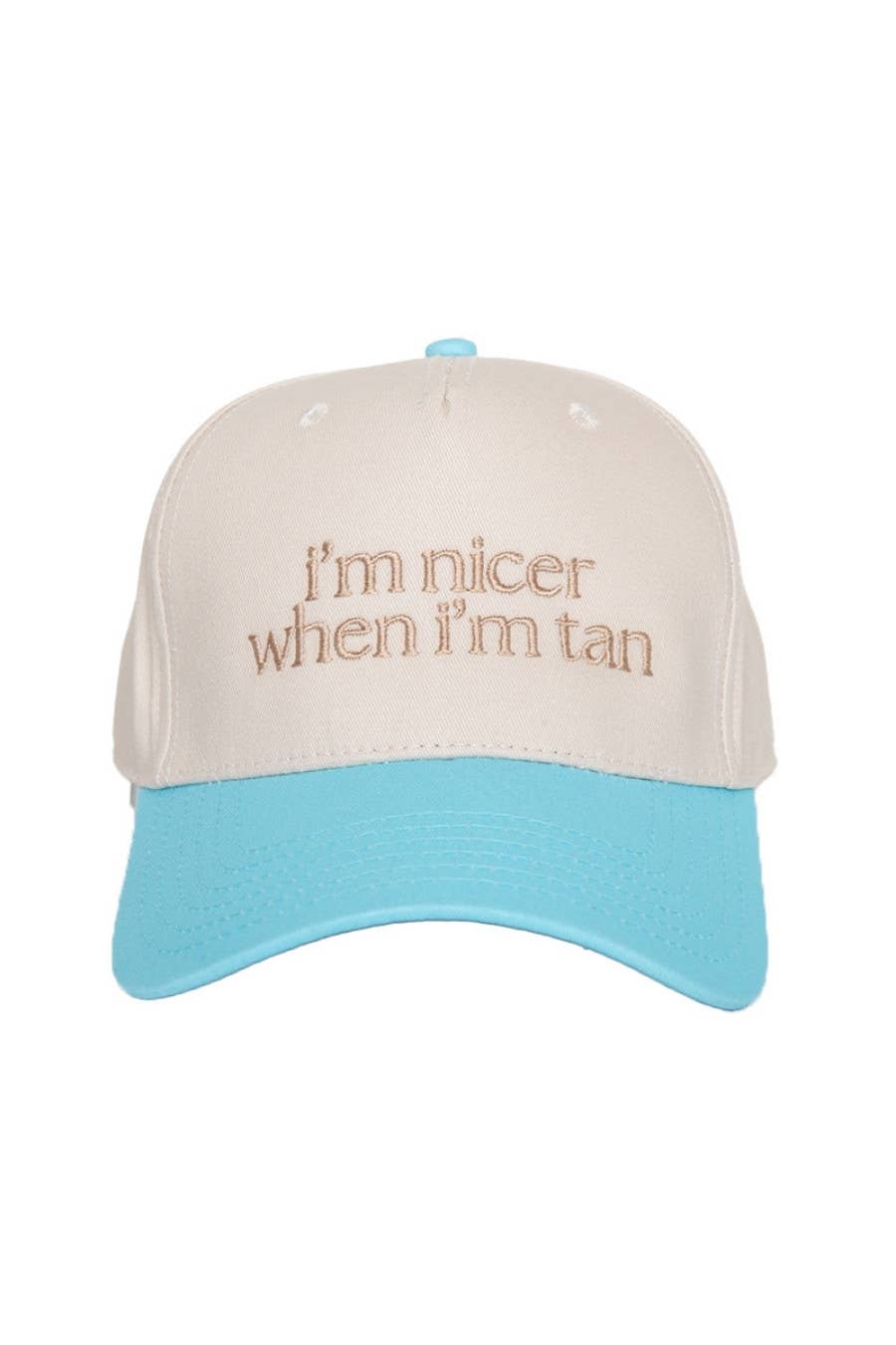 Katydid - Presale I'm Nicer When I'm Tan Two-Toned Vintage Hats: Pink and Light Pink Stripe