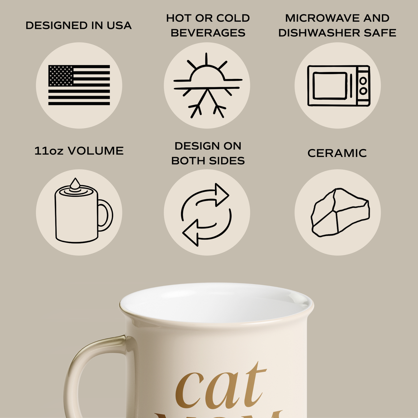 Sweet Water Decor - Cat Mom 11 oz Campfire Coffee Mug - Home Decor & Gifts