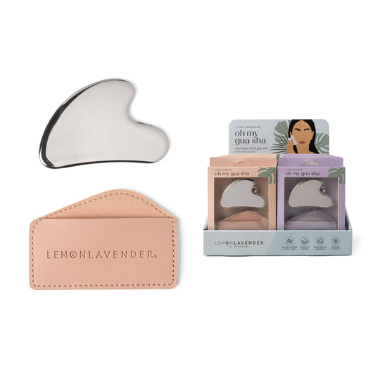 DM Merchandising - Lemon Lavender Oh My Guash Stainless Steel Gua Sha