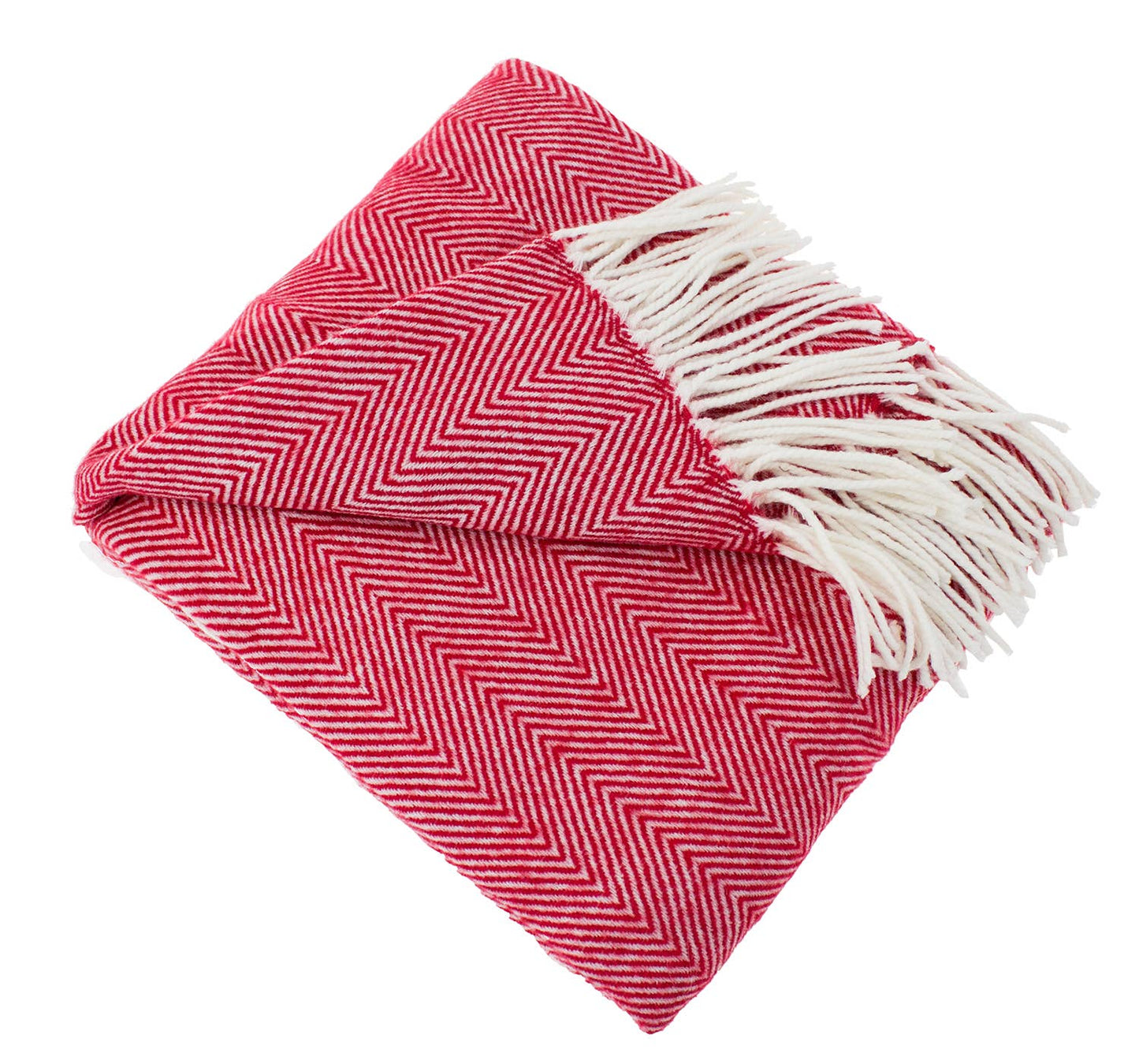 Fennco Styles - Herringbone Throw Blanket with Fringe