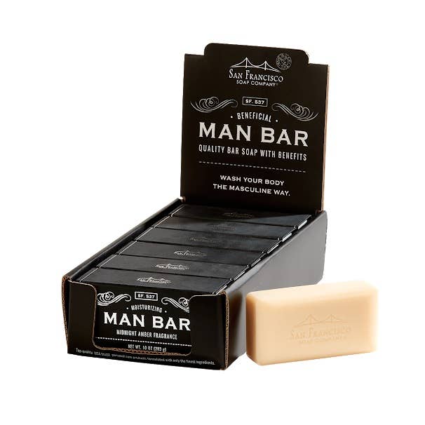 San Francisco Soap / Man Bar Soap - Midnight Amber Man Bar