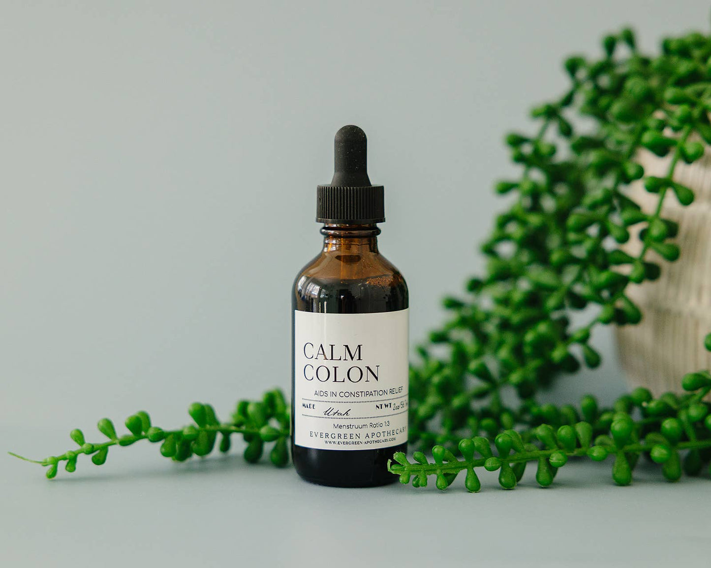 Evergreen Apothecary - Calm Colon Tincture, Constipation Support, 2oz