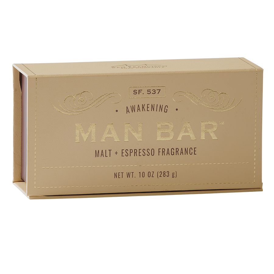 San Francisco Soap / Man Bar Soap - Malt & Espresso 10oz Man Bar