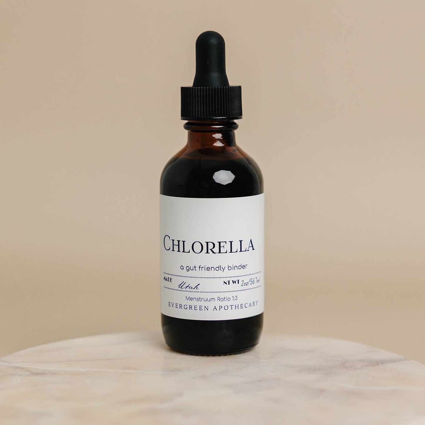 Evergreen Apothecary - Chlorella, gut friendly binder - tincture