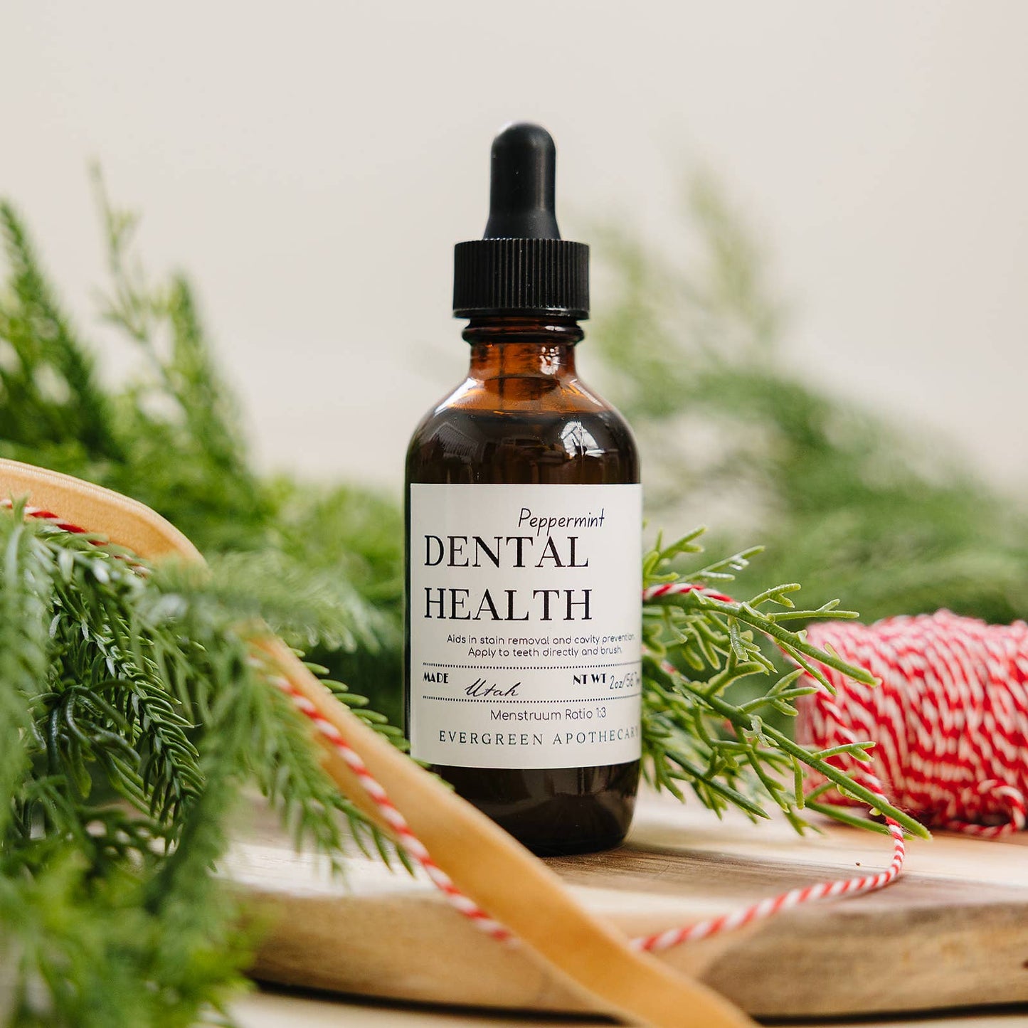 Evergreen Apothecary - Dental Health - Oil Brushing, Peppermint