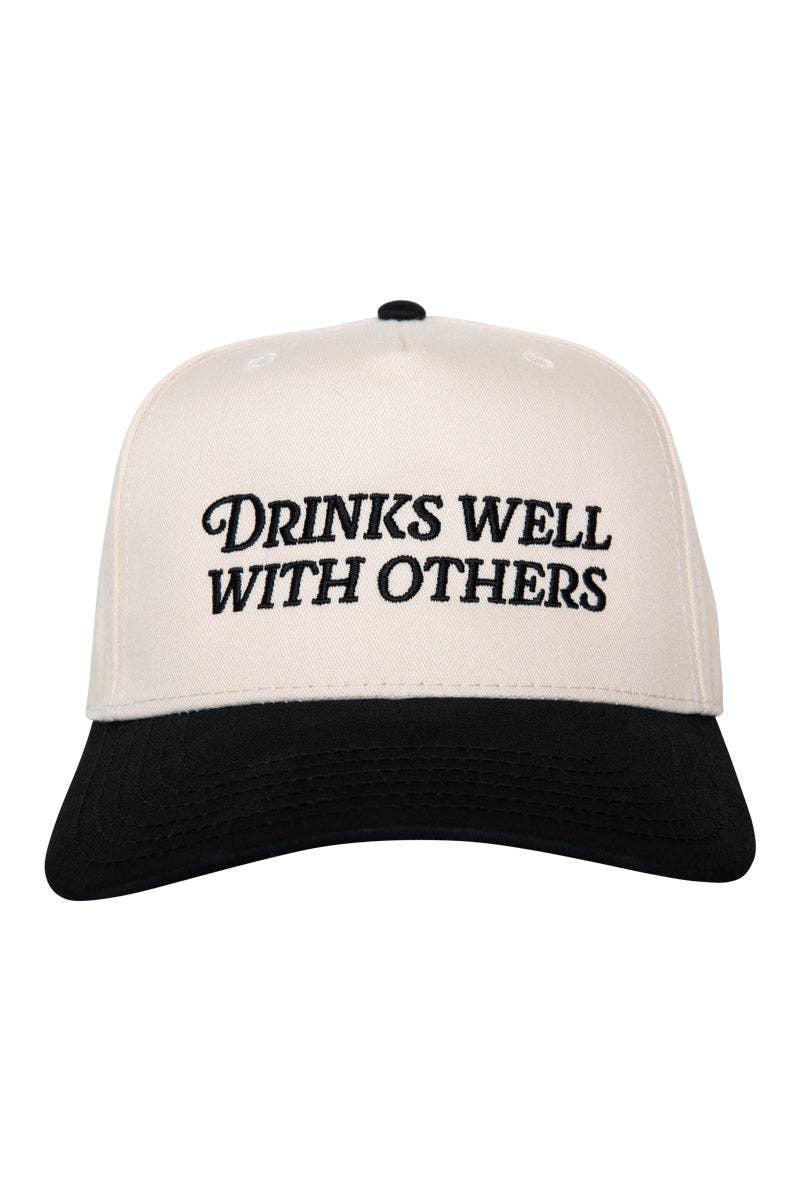 Katydid - Presale Drinks Well With Others Vintage Trucker Hats For Women: Leopard and Tan